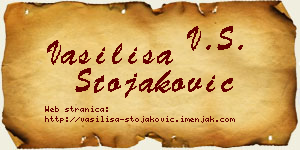 Vasilisa Stojaković vizit kartica